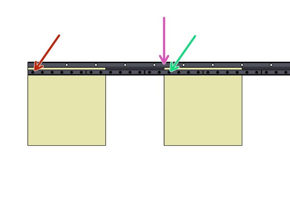 Place the 1st Strip onto the 1st Stud.