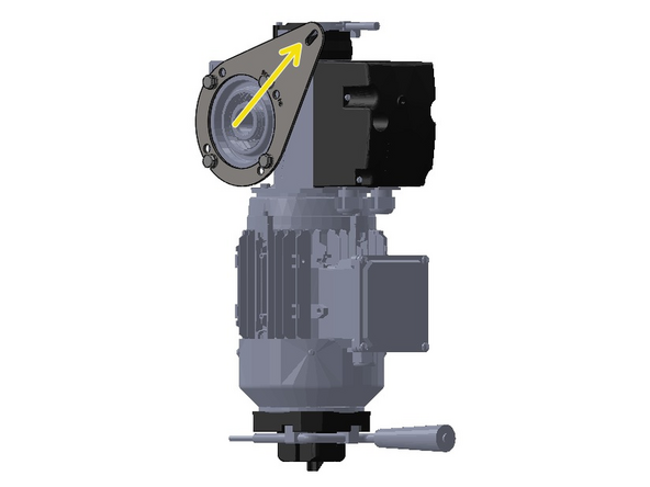 Note the Orientation of the Bracket in Relation to the Motor.