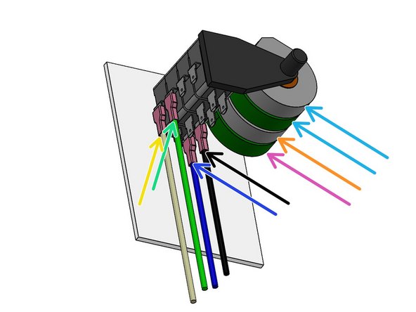 Use 6 Conductor "Control" Wire to make these connections at the External Motor.