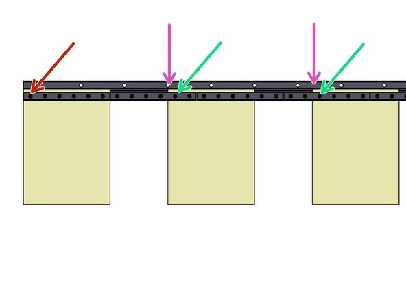 Place the 1st Strip onto the 1st Stud.