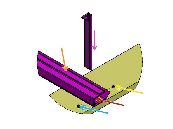 Lay the Track Face down. The Track Back has two different widths from the Front face.