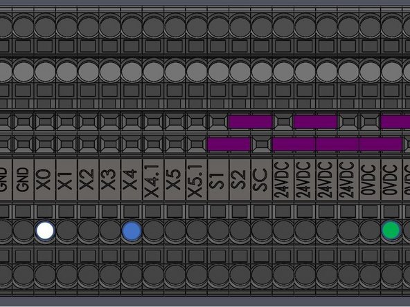 Make the following Connections on the Microcontroller (from Top to Bottom) using the 5-Conductor Cable:
