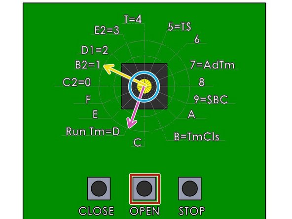Proceed through the Steps as quickly as possible to ensure a successful change in function.