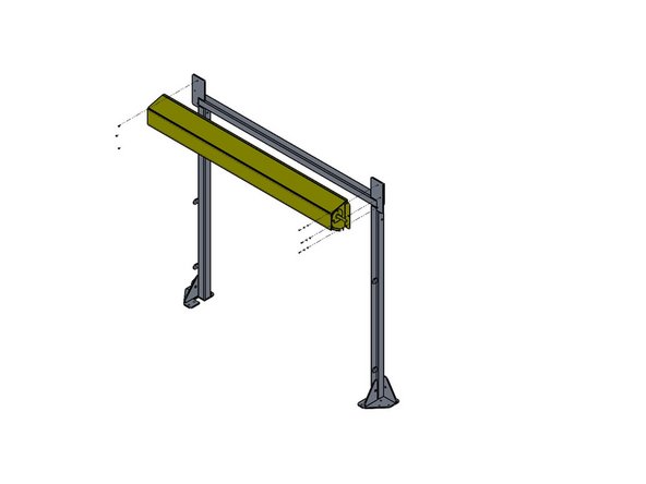Use two (2) people, and two ladders (at minimum).