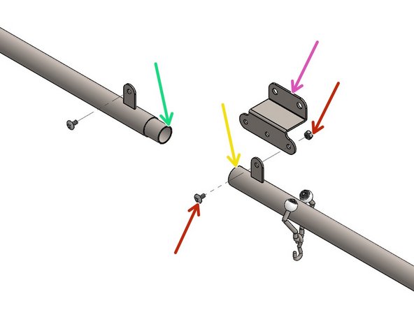 Insert the Male Coupling of a Straight Track Section into