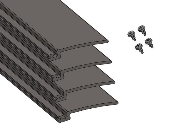 If you would like to mount the optional Track Extensions, please refer to the supplemental Track Extension installation instruction before proceeding. If not, proceed to the next step.