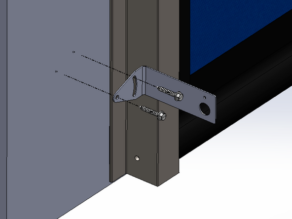 Goff's does not provided fasteners for the mounting surface.