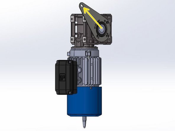 Note the Orientation of the Bracket in Relation to the Motor.