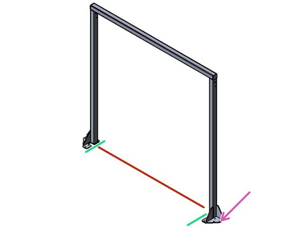 Stand the Post and Beam Assembly upright.