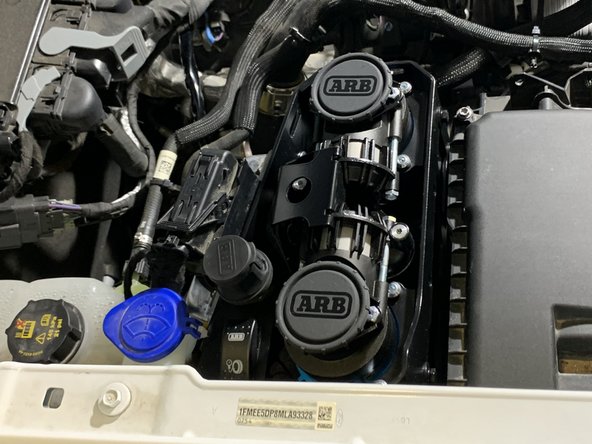 The fan on the ARB Twin Compressor will continue to run until the switch is turned off.