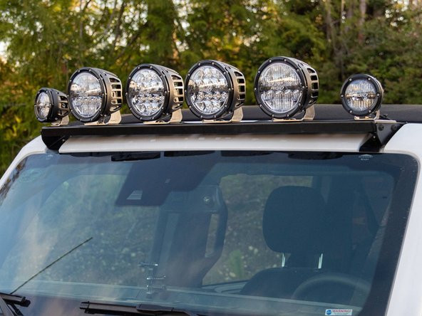 Install and wire lights per light manufacturer's instructions.