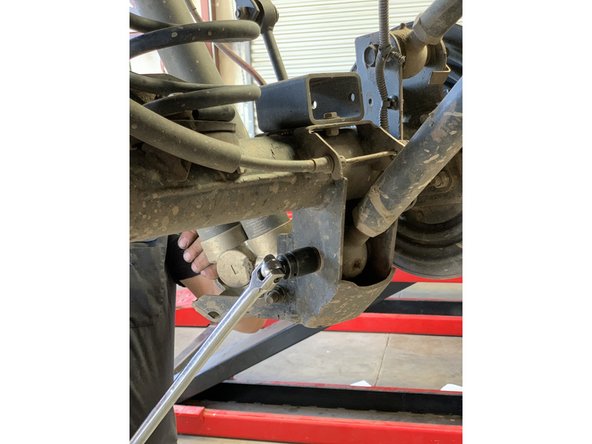 Remove one bolt at a time and replace with a 9/16-18 x 4&quot; bolt and lock nut with washers under the head of the bolt and lock nut.