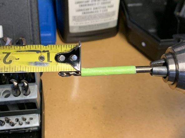 Mark a 3/16&quot; drill bit to a depth of about 9/16&quot; to prevent from drilling too deep.