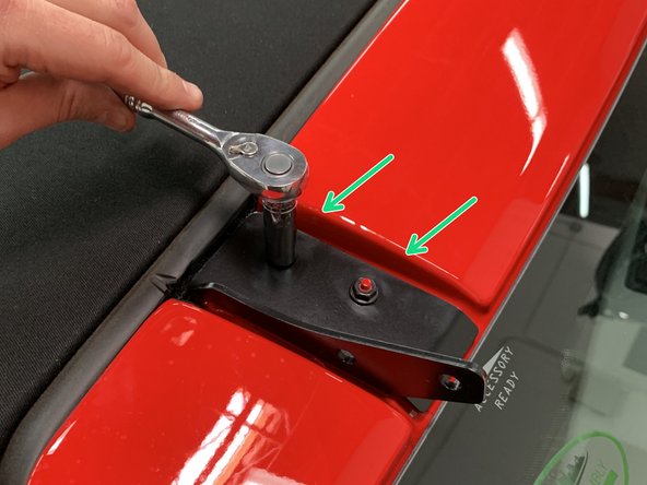 Note that there is a left and right bracket. The mounting holes for the vehicle should be inboard.