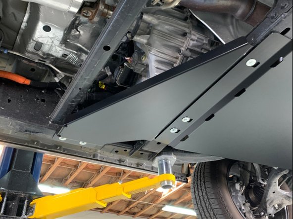 The Grimm OffRoad Transfer Case Skid Plate should be installed third.