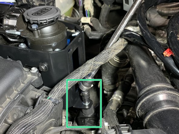 Install the compressor assembly onto the vibration damping bushing, sandwiching it between the Support Bracket and Main Bracket using a washer under a 6mm nylock nut as shown.