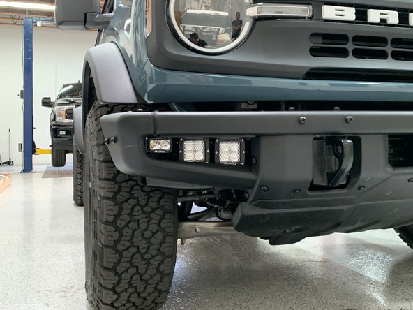 Wire lights per light manufacturer's instructions.