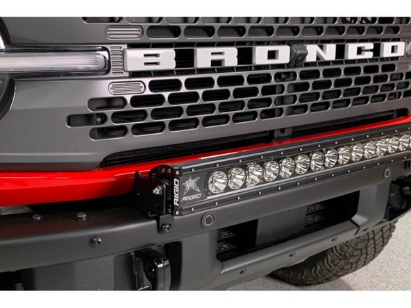 Wire light bar per light manufacturer's instructions.