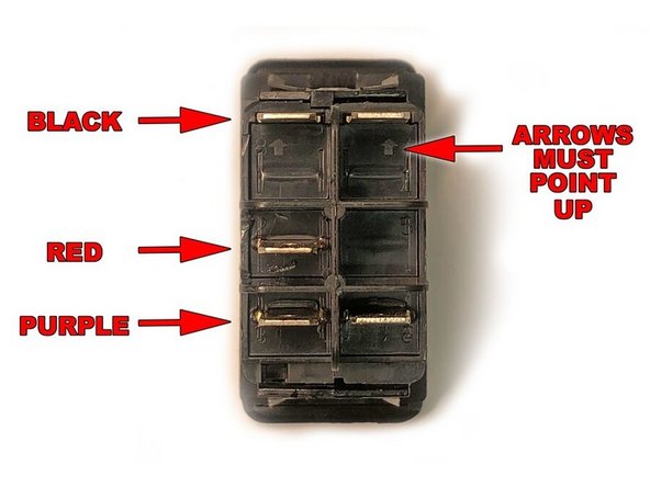 Be absolutely sure that you hook up this switch correctly according to the diagram in the first image. If wired incorrectly, you can short power directly to ground and damage the wiring in the compressor itself. ARB will not warranty your compressor if this happens.