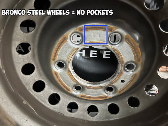 If your wheels do not have pockets that will accommodate the stud stickout, the studs will need to be trimmed to clear the wheel mounting surface.