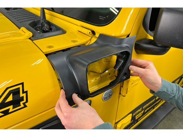 Install new provided left side Cowl Trim Panel.