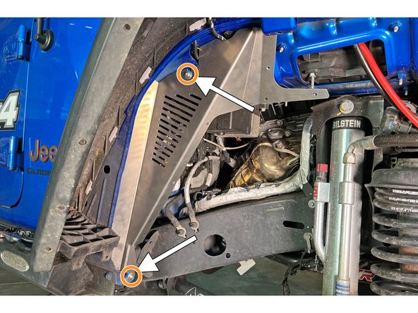 Tuck the flare wiring connector behind the top of the rear inner fender liner section when installing.