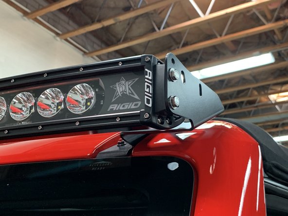 Wire light bar per light manufacturer's instructions.