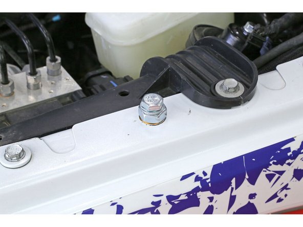 Tighten down the bolt until it sits flush.