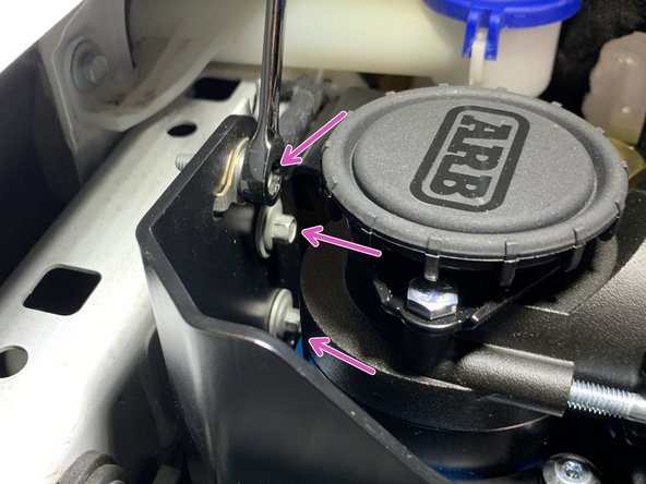 Use a 10mm socket/wrench to torque hardware to 7 lb-ft [9 Nm].