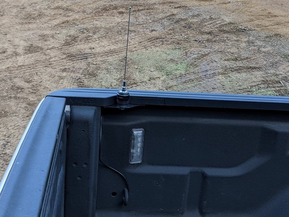 Install antenna to mount, following instructions provided by manufacturer.