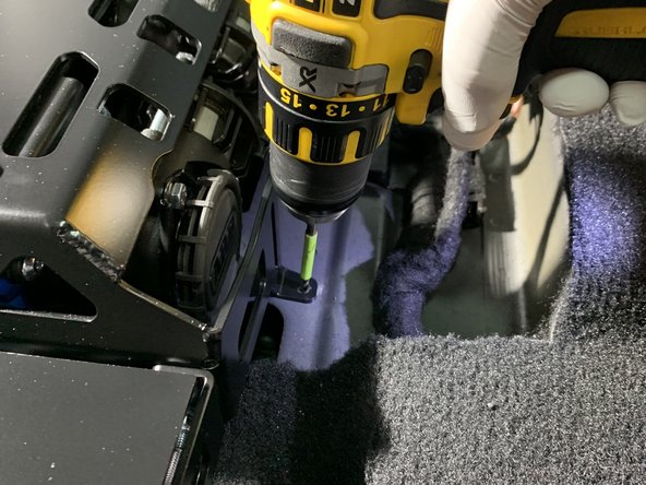 DO NOT drill too deep!!! The fuel tank is positioned directly below the drilling surface.