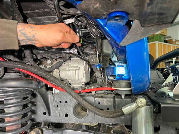 Install using the screw removed earlier but only lightly snug it up for now so it can move, but with some friction, as we will need to align it with the front inner fender panel in the next step.