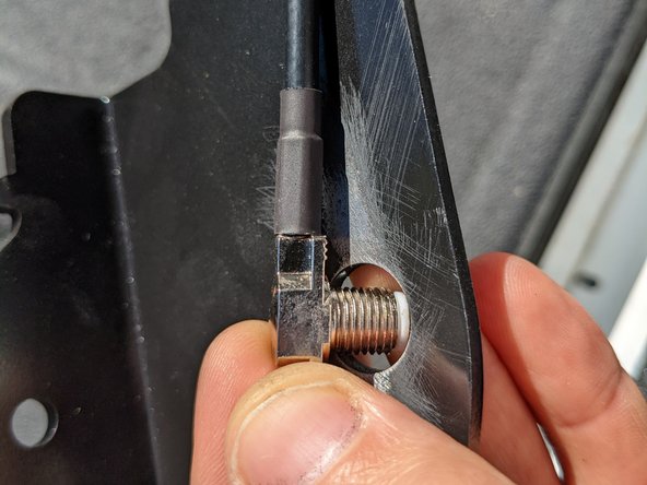 The antenna must be grounded, so it is important to make sure powdercoat is removed around the antenna mounting hole and bolt hole.