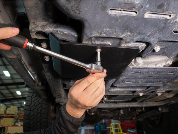 With a T45 Torx driver, torque the M8 Stainless Torx screw to 11 lb-ft [15 Nm]