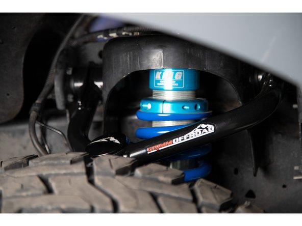 If the 10019 Billet Upper Control Arm Cap Set was purchased, they can be installed now.