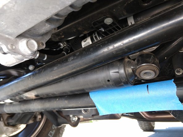 Moving to the vehicle, determine the best location for the clamp on the tie rod (or drag link depending on application).