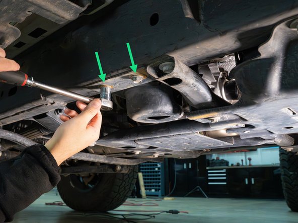 Remove the 3 bolts as shown using a 16mm and 13mm socket.