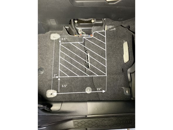 If installing only the air compressor mount, carefully cut the under seat air duct 3&quot; back to clear the compressor mount assembly.