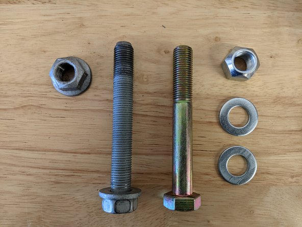 The stock bolts for the rear lower control arms are 21mm.