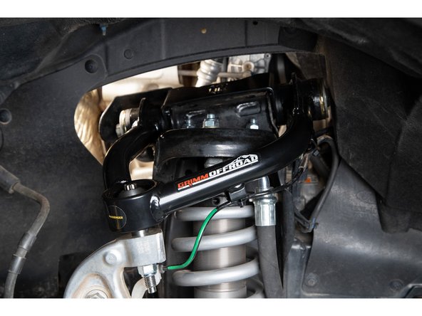 Re-connect the ABS lines to the Grimm OffRoad upper control arms.
