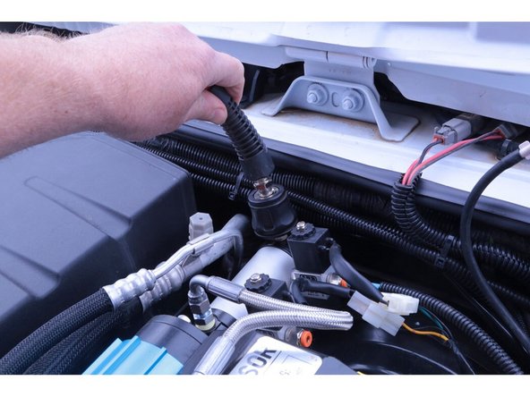 The Grimm OffRoad twin compressor mount for the JK/JKU makes installing the ARB twin compressor easy and tucks it nicely under the hood, keeping it protected from the elements and easy to get to.