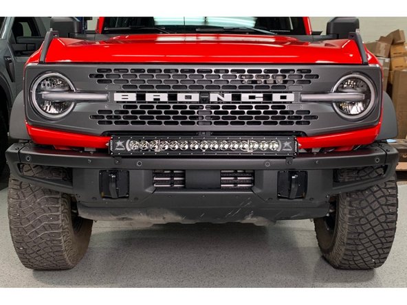 Wire light bar per light manufacturer's instructions.