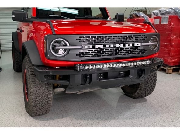 Wire light bar per light manufacturer's instructions.