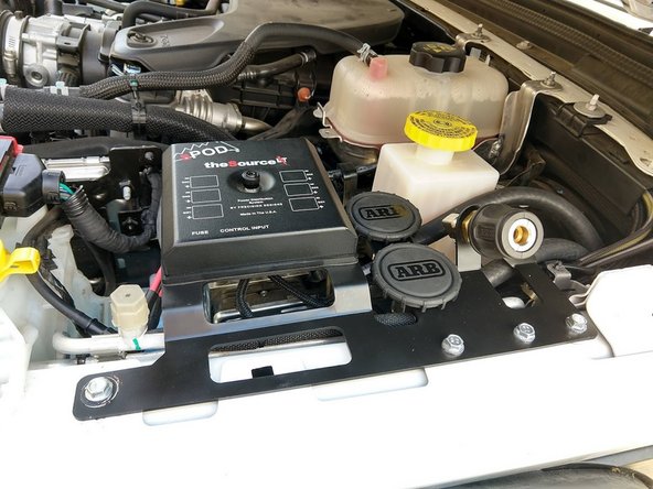 After the sPOD install has been completed, start the vehicle and turn on the compressor using the sPOD control panel. The compressor should turn on for a short period of time then turn off. If it doesn't, spraying the air connections with soapy water can help identify any leaks.