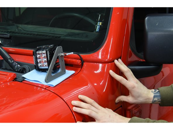 Depending on the lights being used, it may be easier to perform this step last.