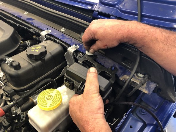 The 2.0L Turbo engine has a mini fuse/relay box that needs to be relocated to make room for the Grimm OffRoad Control Panel.