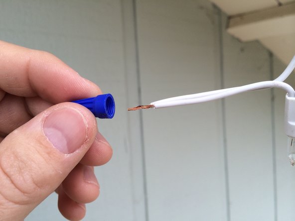 Strip about 1/2&quot; of insulation from both wires.