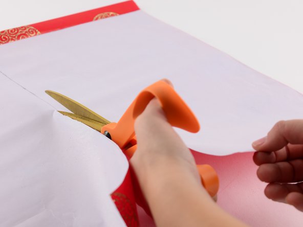 Take your ruler and line it up with your two pencil markings.