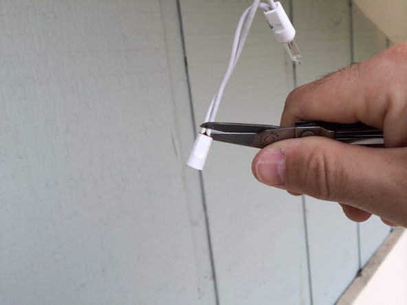 Make sure the lights are completely unplugged from any electrical sockets before proceeding further.