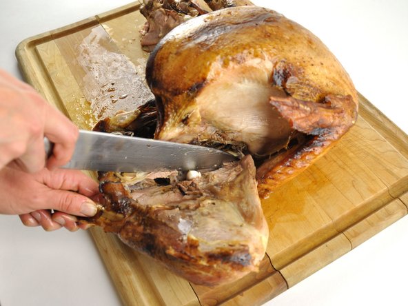 Here is the leg joint on the leg we've already removed.